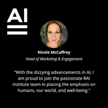 Nicole McCaffrey Joins RAI Institute as Head of Marketing and Engagement