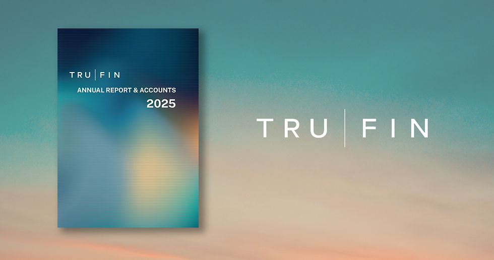 Trufin Annual Report Design and Print by Sterling Studio