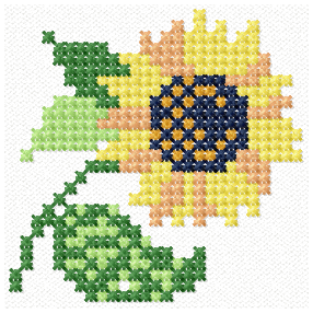 Thumbnail: Sun flower cross1321