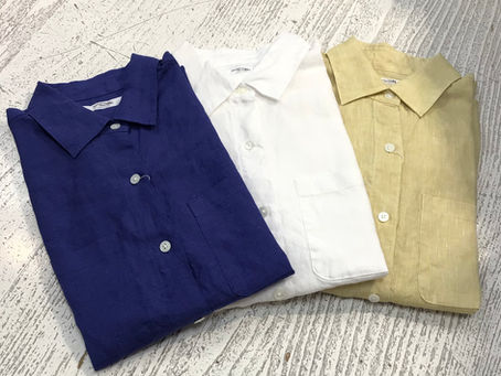 ウィメンズリネンシャツ新色入荷