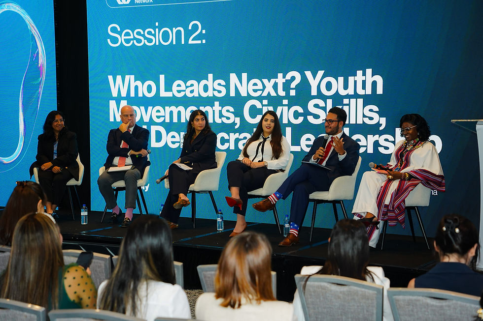 Director Alejandro Ramos talking during his session with other leaders