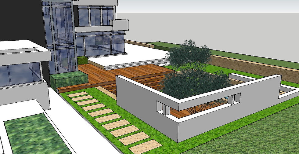 Sketch for Garden Design Cornwall.