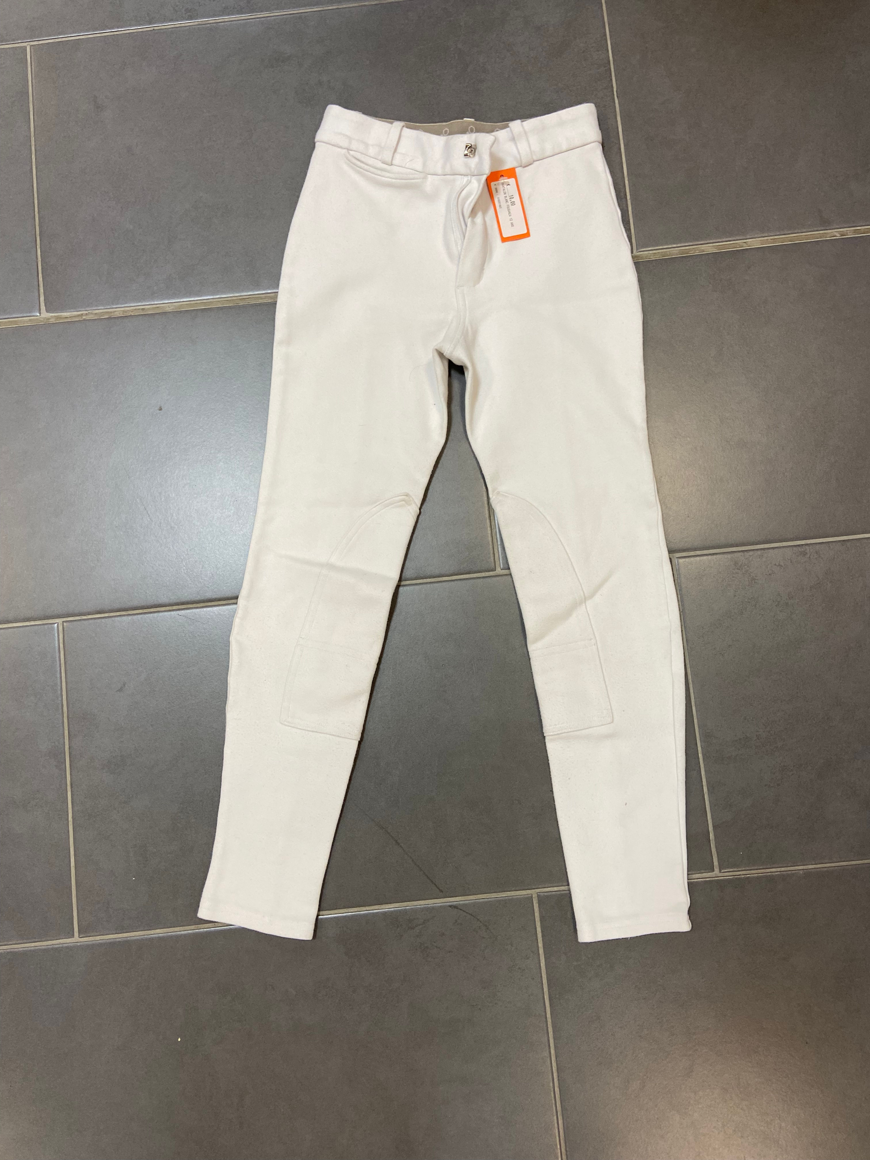 010237 pantalon blanc fouganza 12 ans