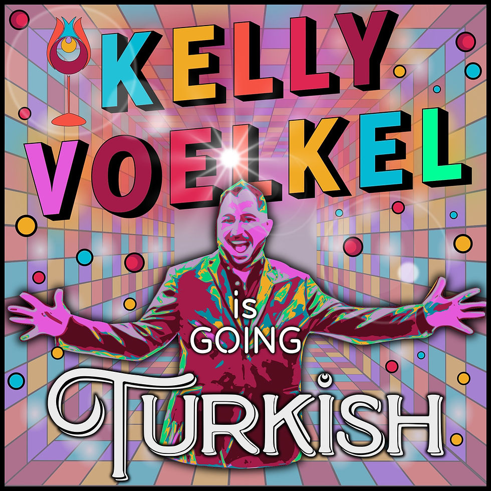 a man with arms wide open, in a colorized style with many flashy colors