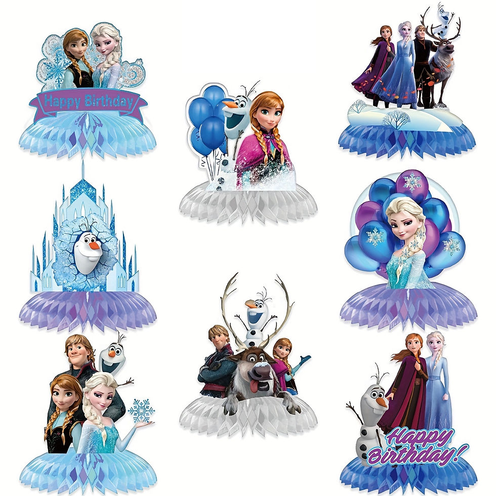 Frozen Honeycomb Table Centrepiece Decorations
