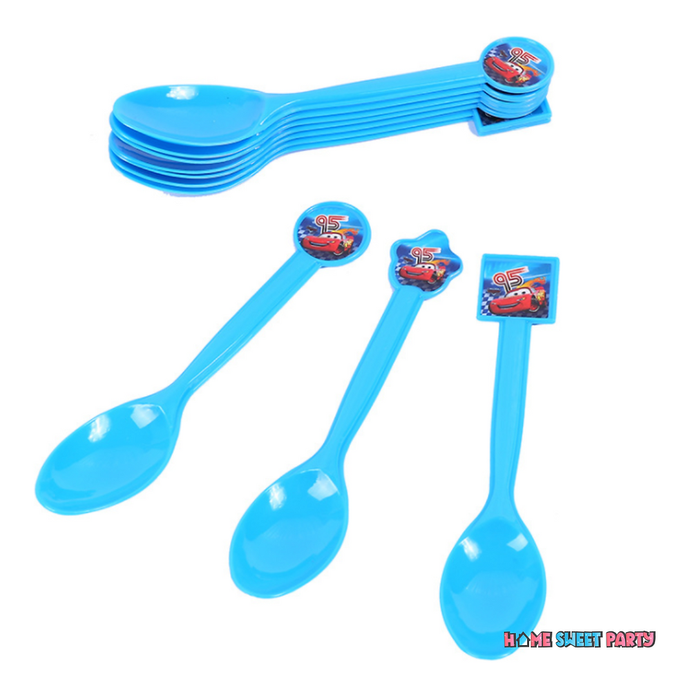 Thumbnail: 136pcs Hot Wheels Lighting MC Queen Birthday Tableware Set - 16 Essential Items