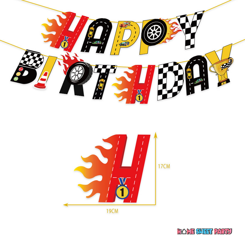 Thumbnail: Hot Wheels Theme Birthday Balloon Set