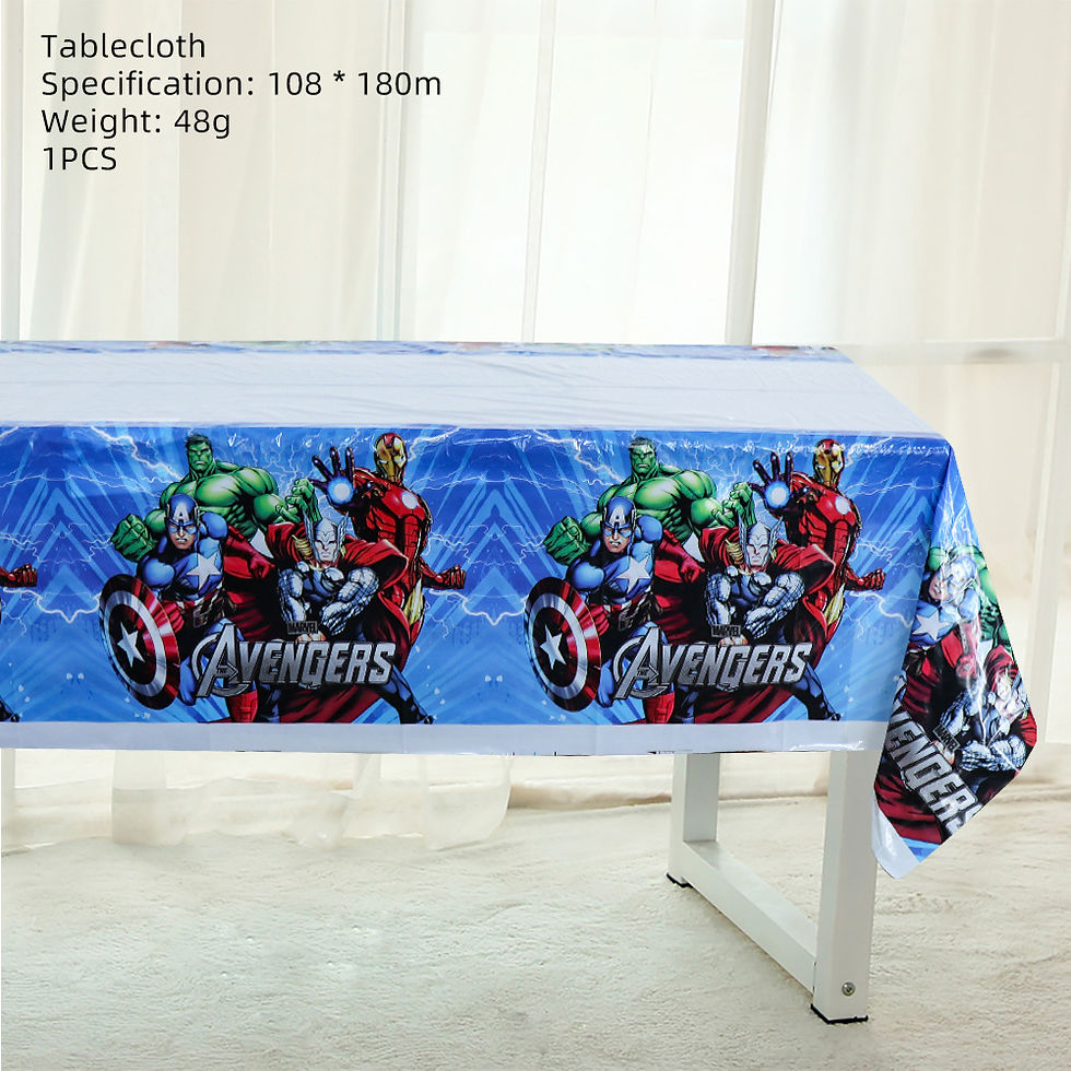 Thumbnail: Marvel Superhero Avengers Kid Birthday Party Set Cup Plate Tablecloth Napkins