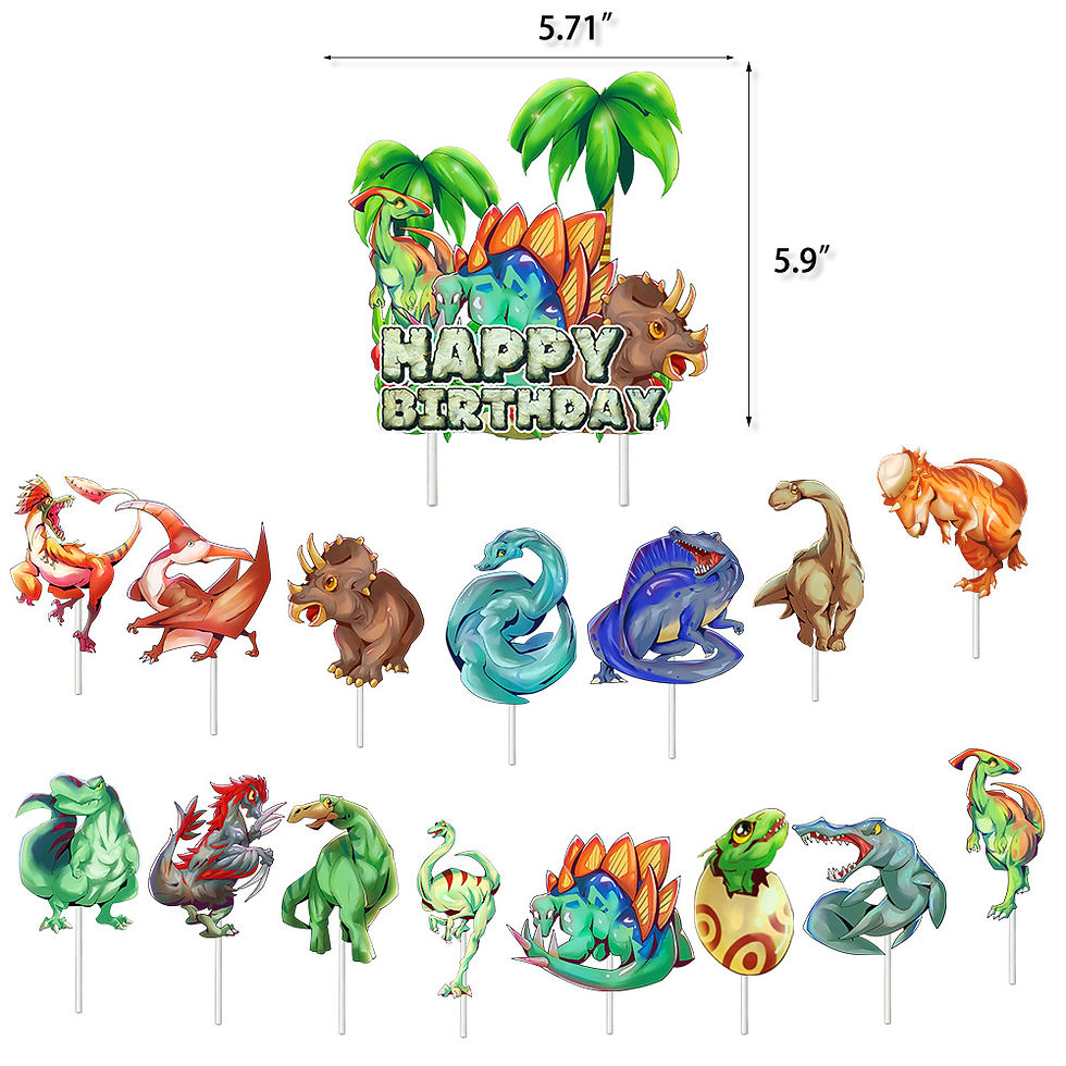 Thumbnail: Ancient Jungle Dinosaur Birthday Party Balloon Set Birthday Decor Set