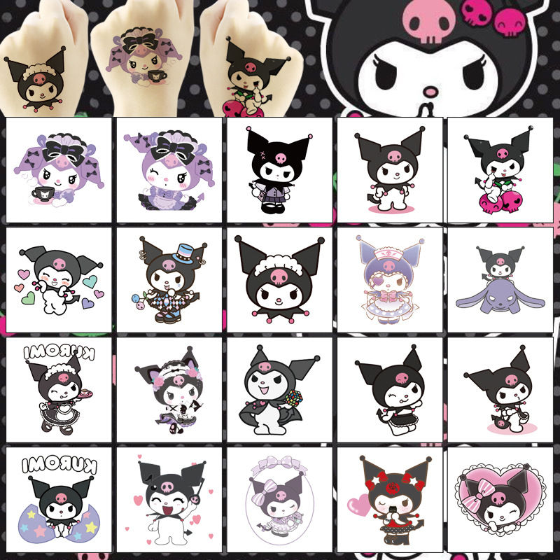 Cute Kuromi Temporary Tattoos Birthday Party Favor Loot Bag Return Gift
