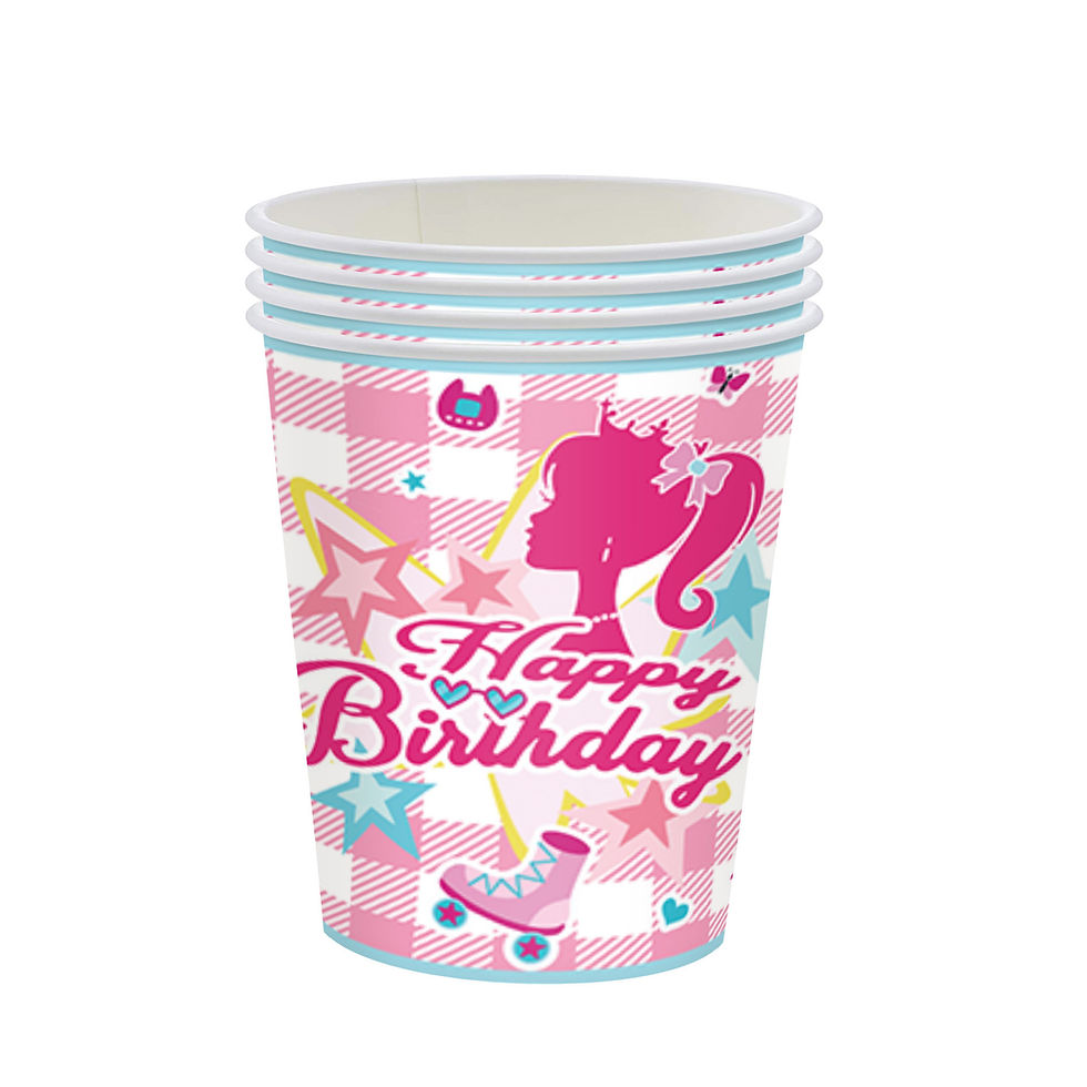 Thumbnail: Barbie Girl Birthday Party Decoration Cutlery Tableware Tablecloth Set