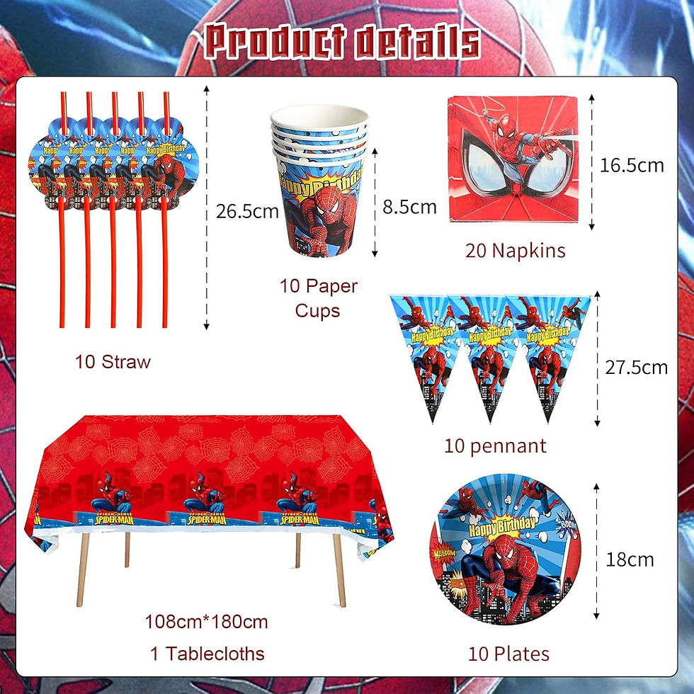 Thumbnail: Marvel Spider-Man Birthday Party Tablecloth Superhero Kids Party Decoration