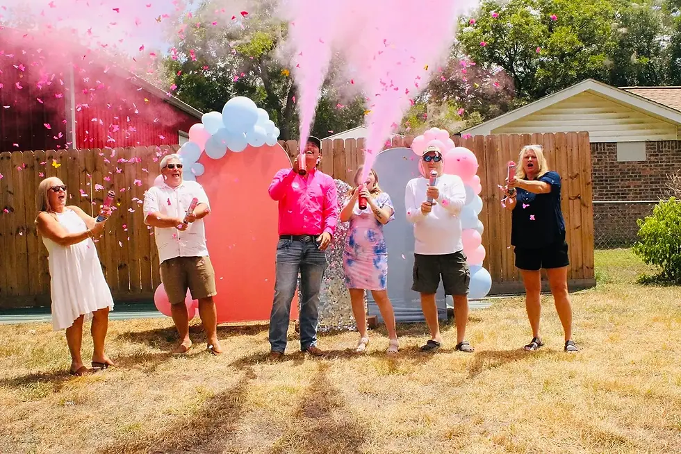 500g PINK Gender Reveal Smoke Spray FIRE EXTINGUISHER Baby Shower Party Decor