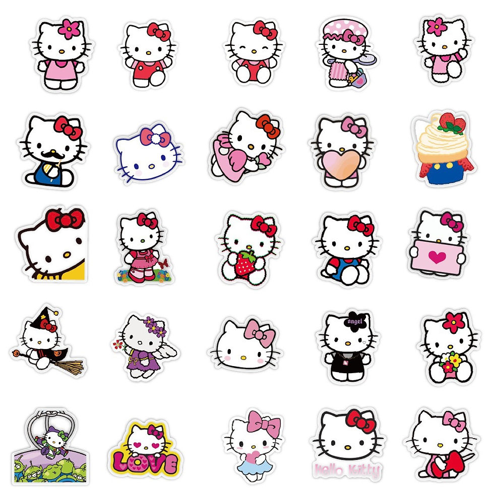 Thumbnail: 50pcs Hello Kitty Stickers Birthday Party Favor Loot Bag Gift