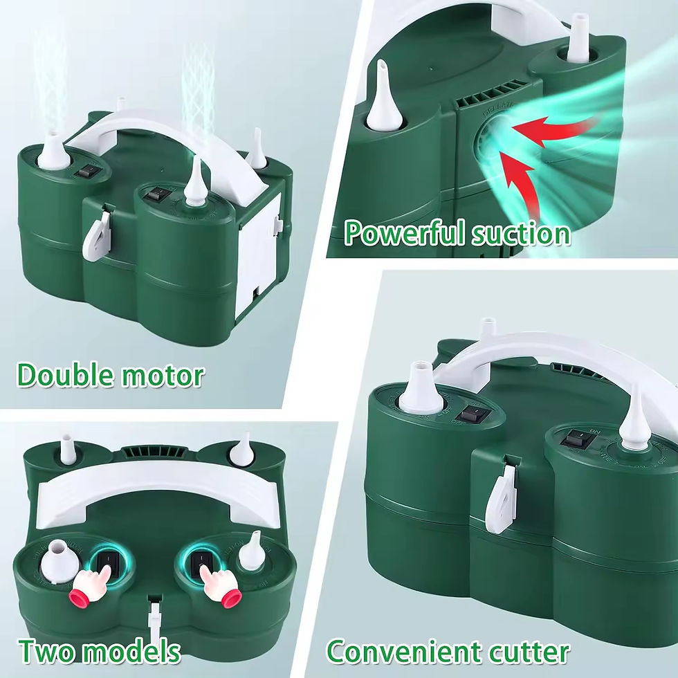 Thumbnail: Multifunctional Dual Nozzle Balloon Electric Pump Air Inflator