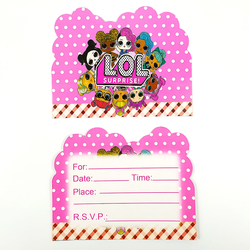 LOL Dolls Birthday Party Invitations