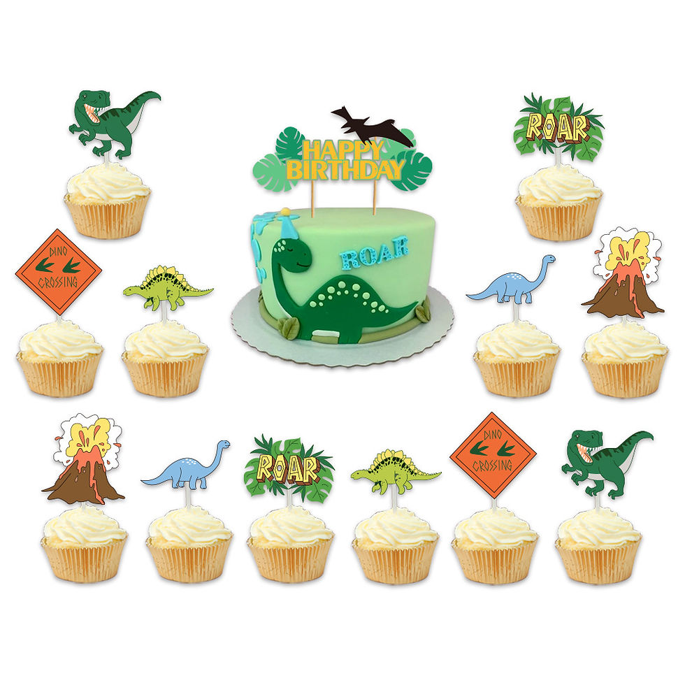 Thumbnail: Green Dinosaur Birthday Party Balloon Set Birthday Celebration Decor Set