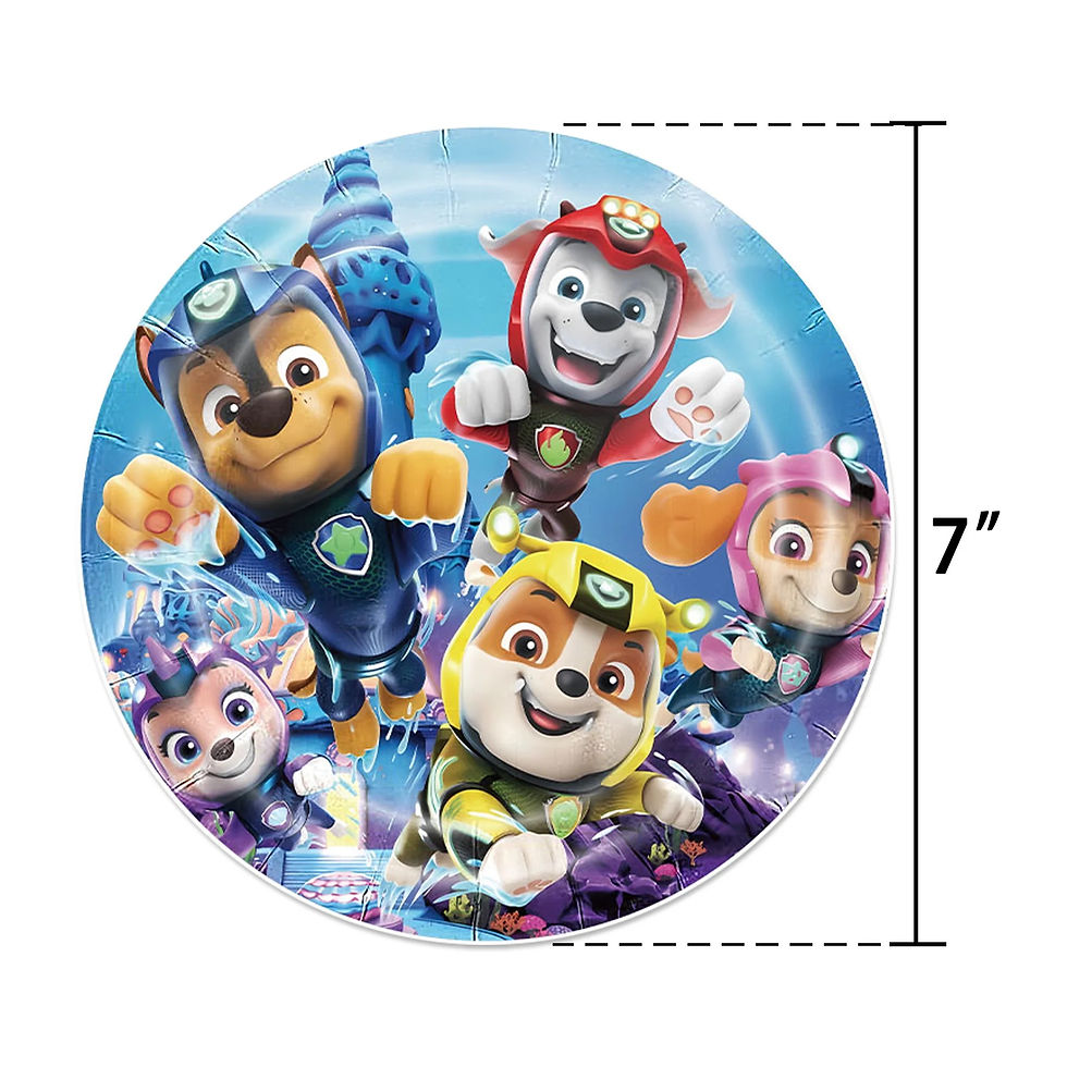 Thumbnail: NEW Paw Patrol Birthday Party Decoration Tableware Plate Cup Tablecloth