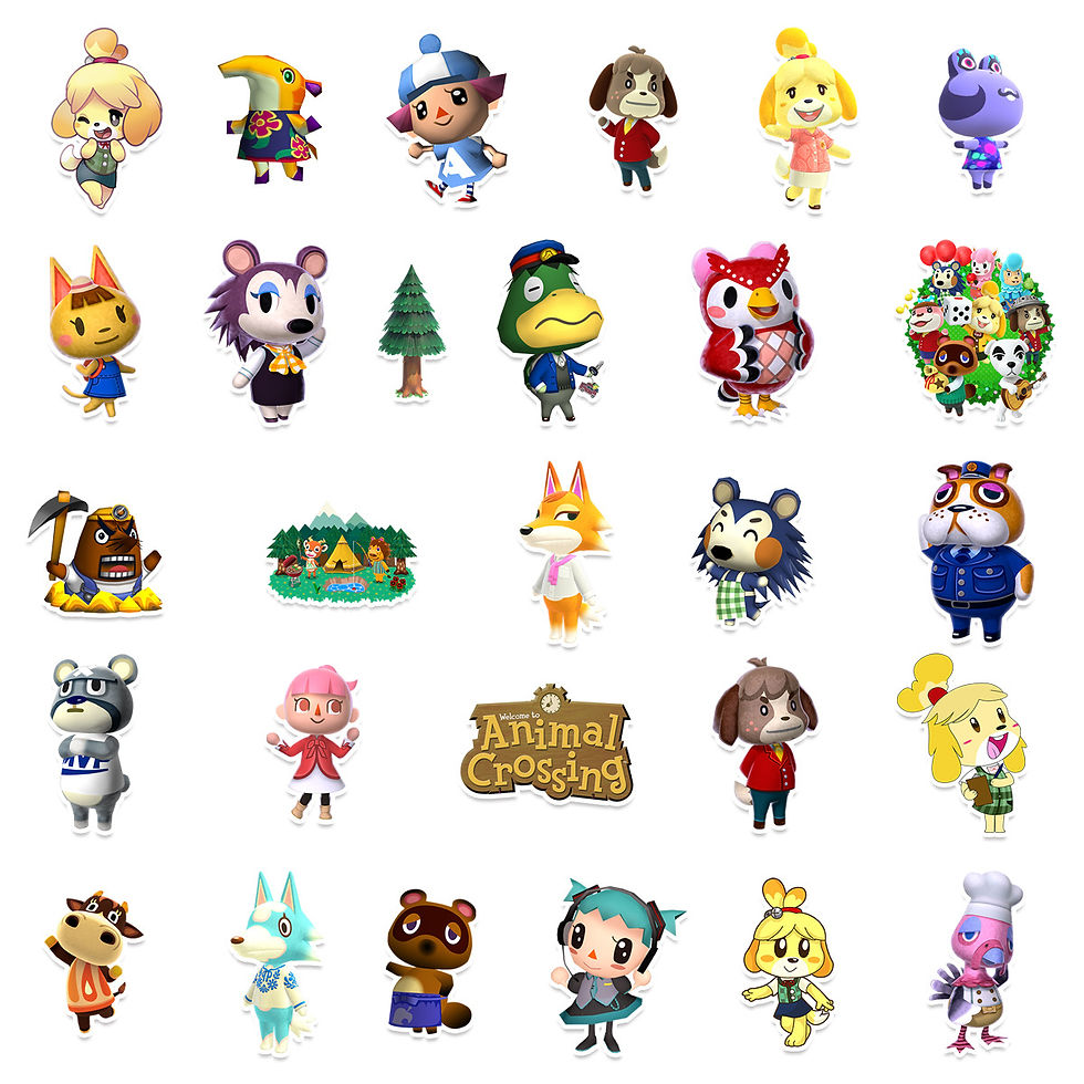 Thumbnail: 50pcs Animal Crossing Stickers Birthday Party Favours Loot Bag Return Gifts