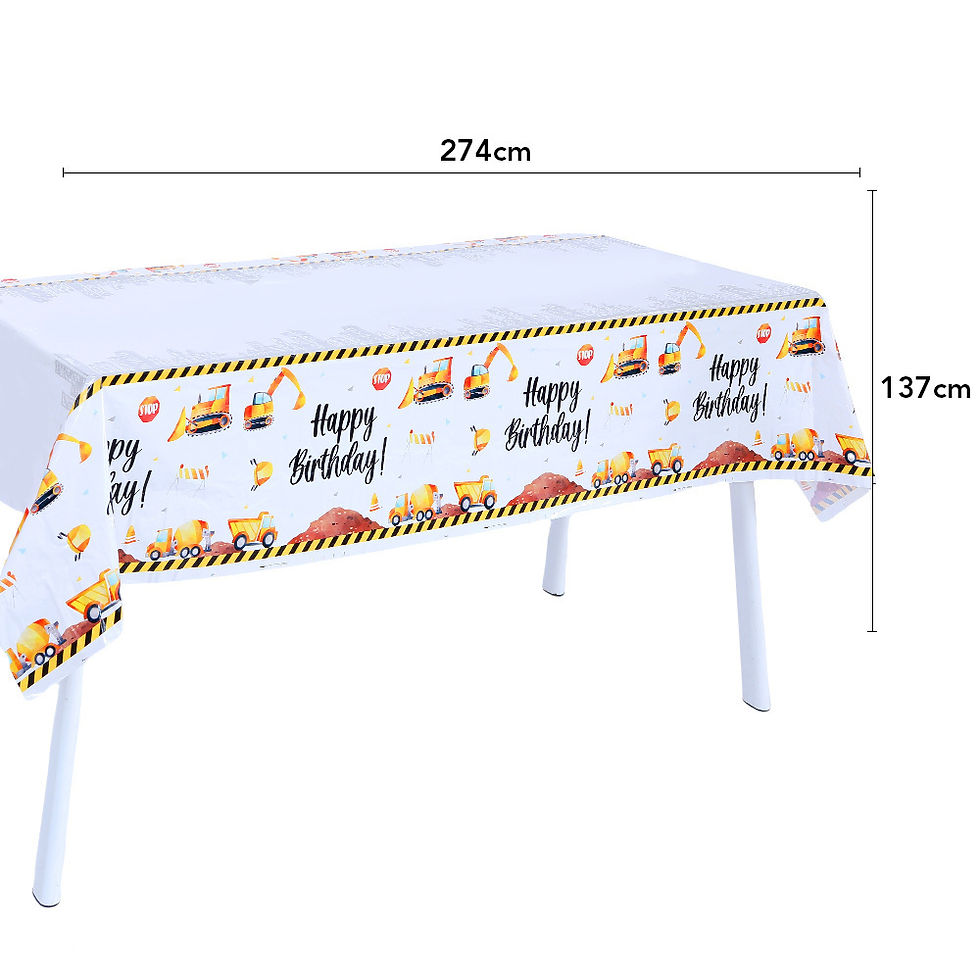 Thumbnail: Construction Engineering Vehicle Birthday Party Cup Plate Tableware Decor Set
