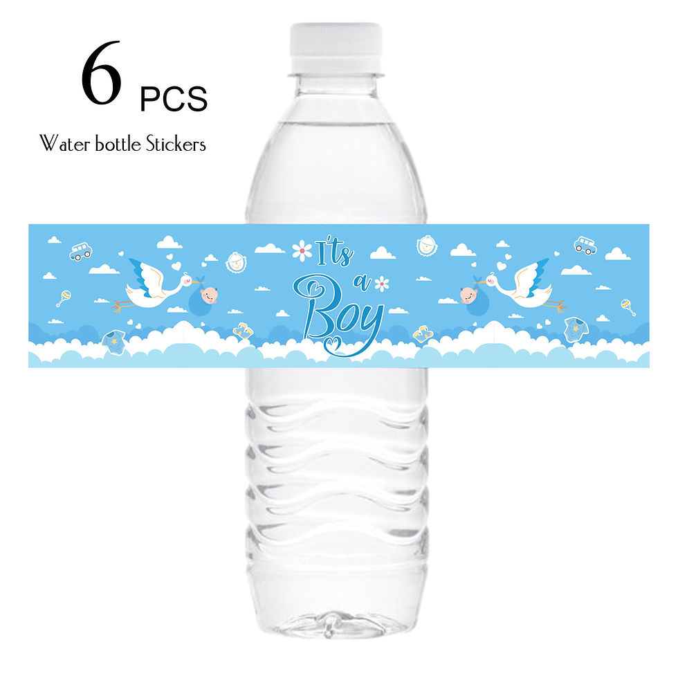 It's a Boy - Gender Reveal Baby Shower Decoration Water Bottle Sticker Label