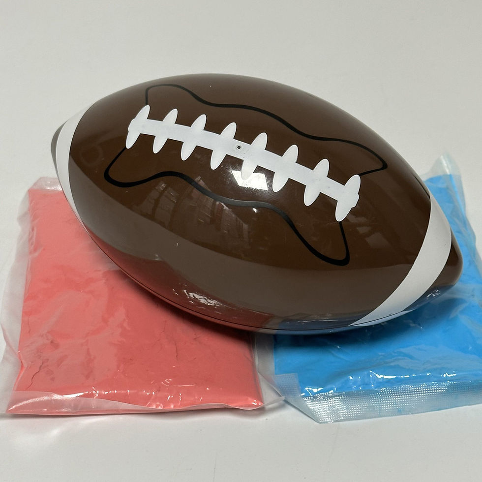 Thumbnail: Gender Reveal Rugby Ball with One Colour Powder Included