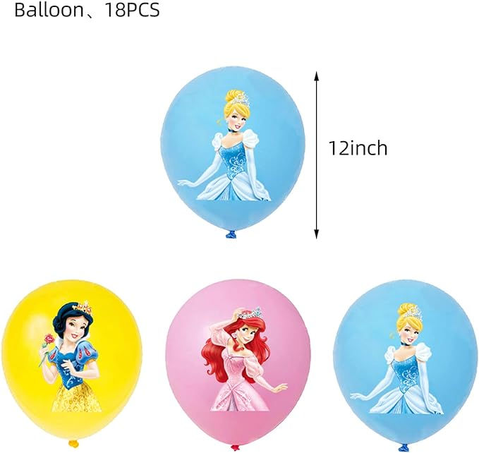 Thumbnail: Princess Birthday Party Balloon Decoration Adorable Girl Birthday Decor Set