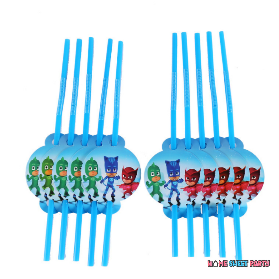 Thumbnail: 136pcs PJ Masks Kid Birthday Tableware Set - 16 Essential Items