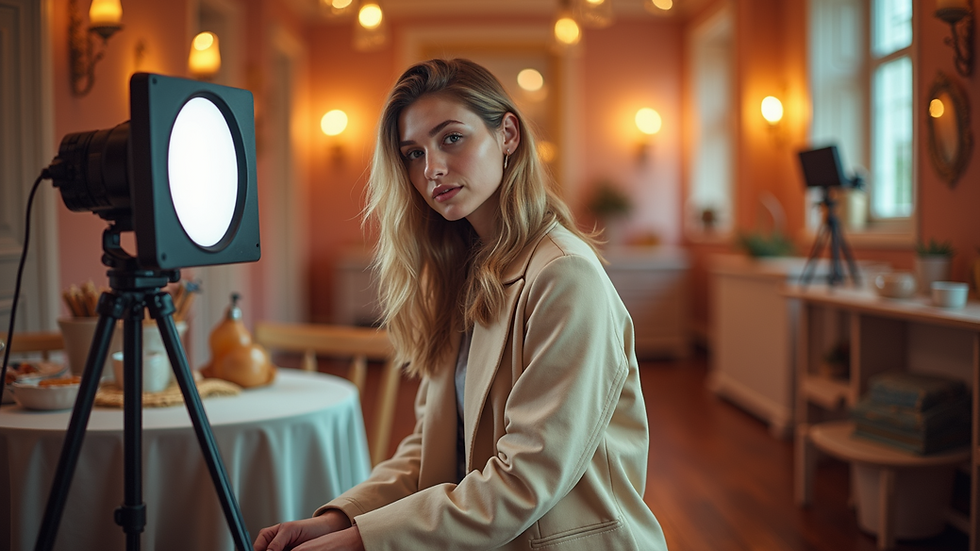 Close-up view of a themed photo booth with props