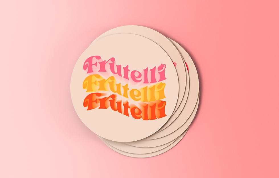 Groovy graphics for stickers and media