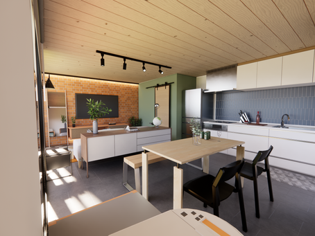 北欧とインダストリアルの魅力が調和したLDK