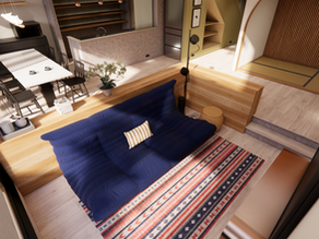 畳スペースのある開放的なLDK