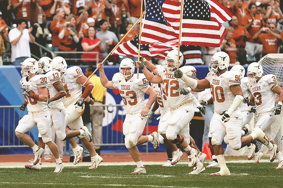 Football Team Running