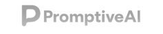 Promptive AI Logo (White and Grey)