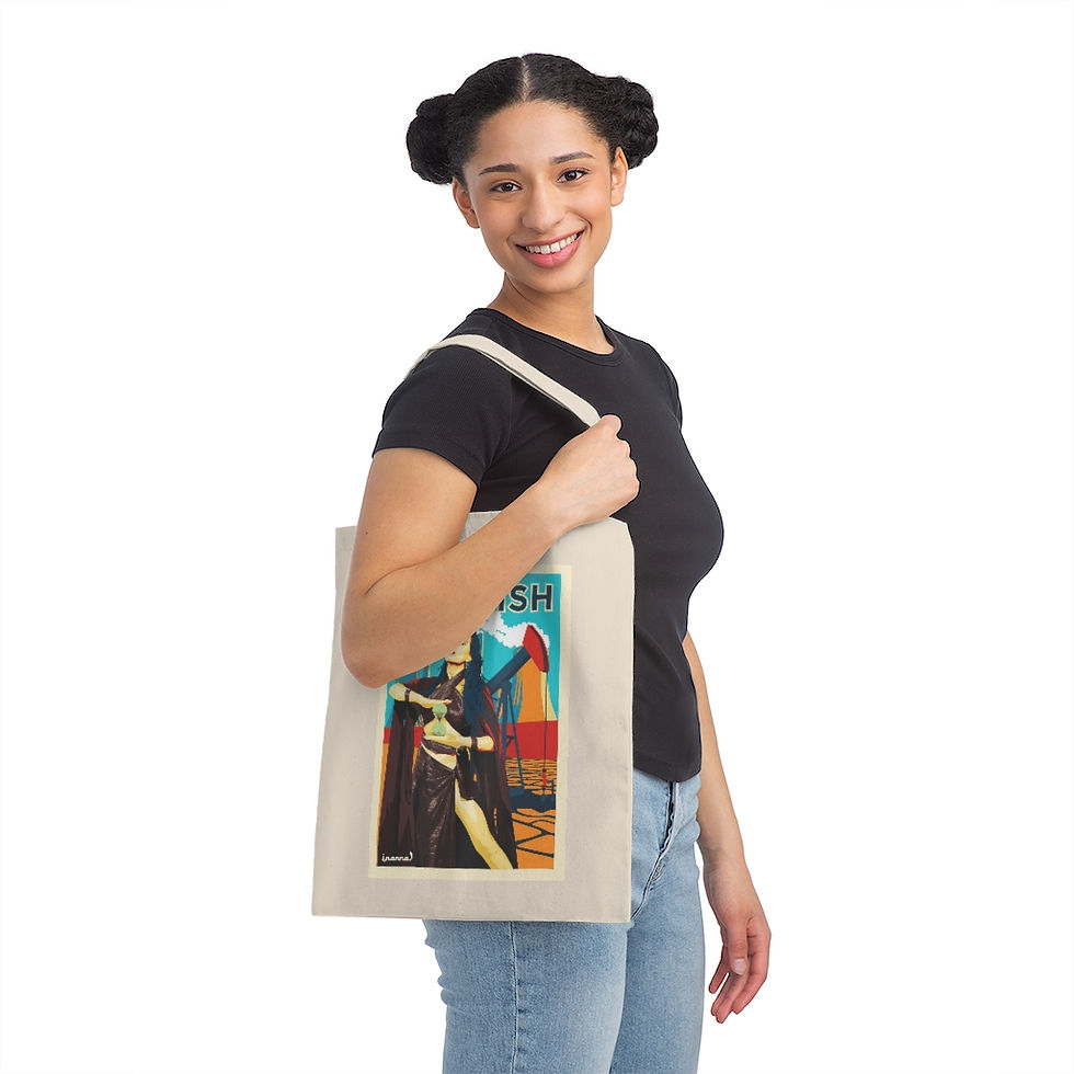 Thumbnail: Earth Propaganda Canvas Tote Bag - ABOLISH