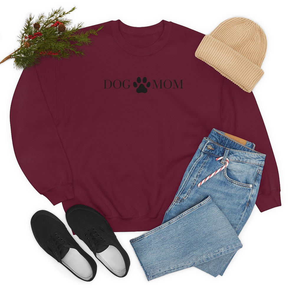 Thumbnail: Dog Mom Unisex Heavy Blend™ Crewneck Sweatshirt