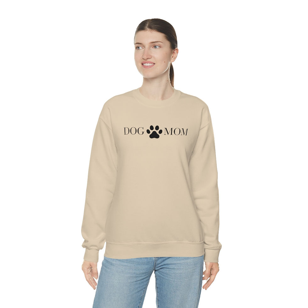 Thumbnail: Dog Mom Unisex Heavy Blend™ Crewneck Sweatshirt