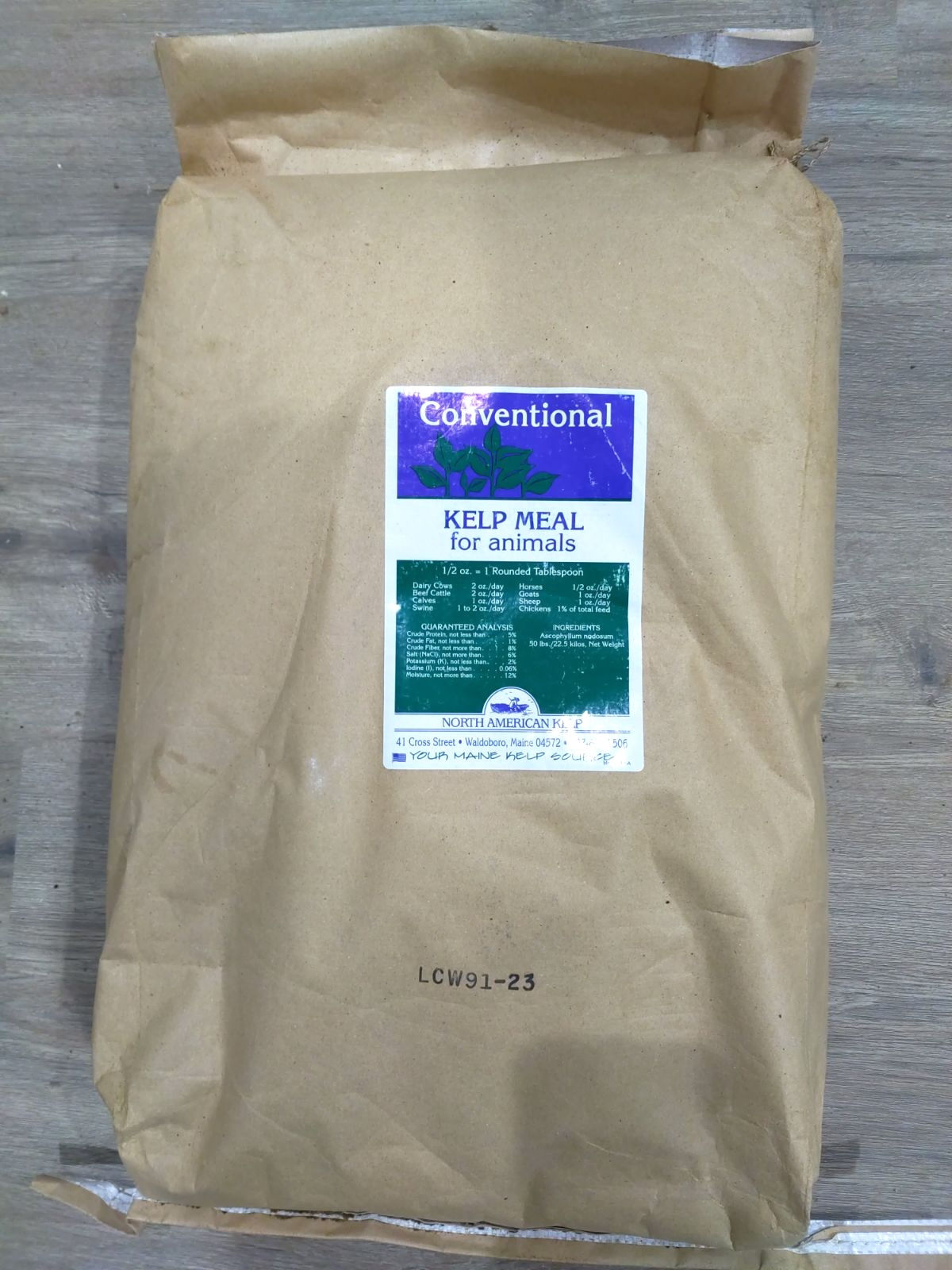 North American Kelp Meal 50lb bag