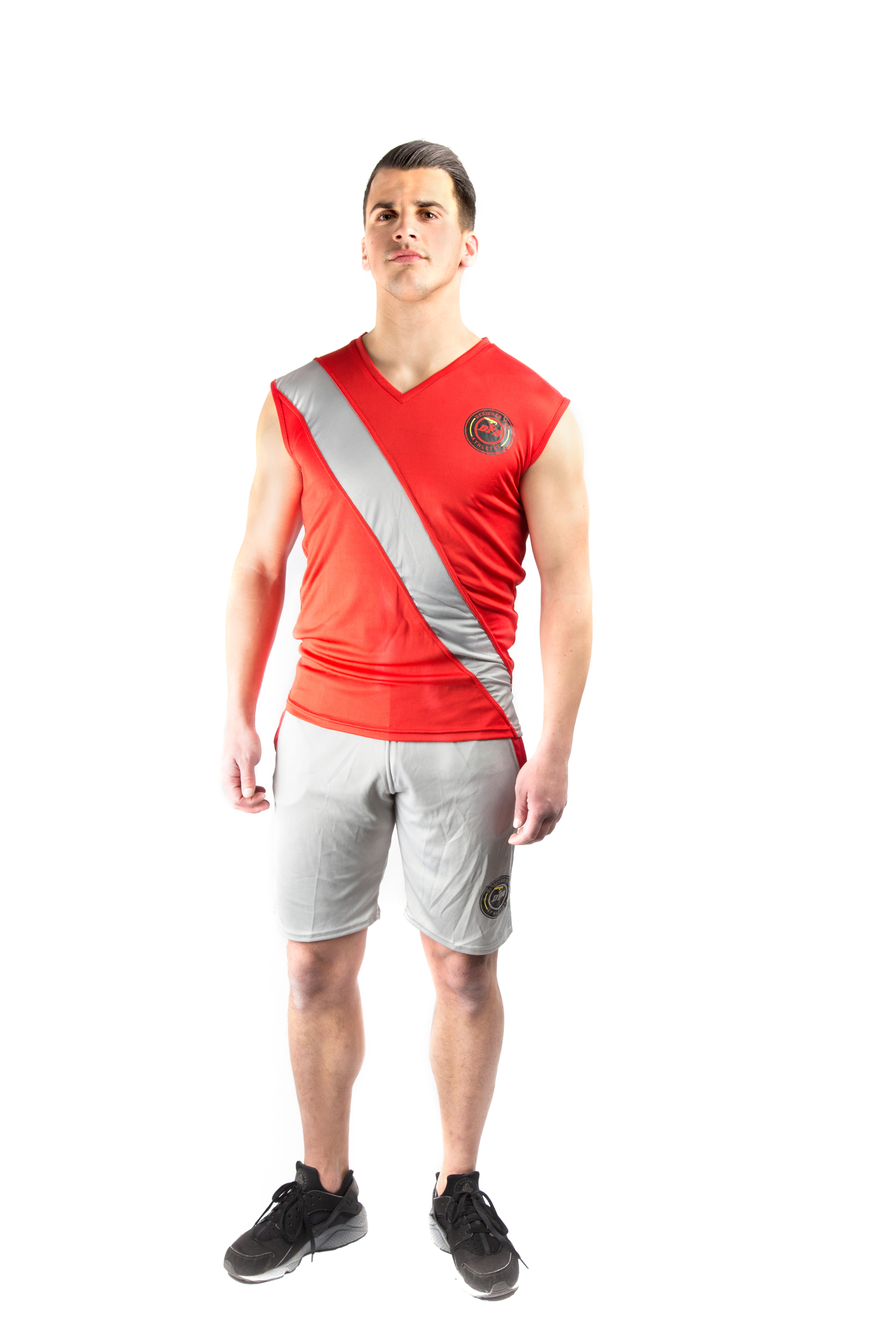 DFA Lightweight Tanktop Stripe GREY/RED