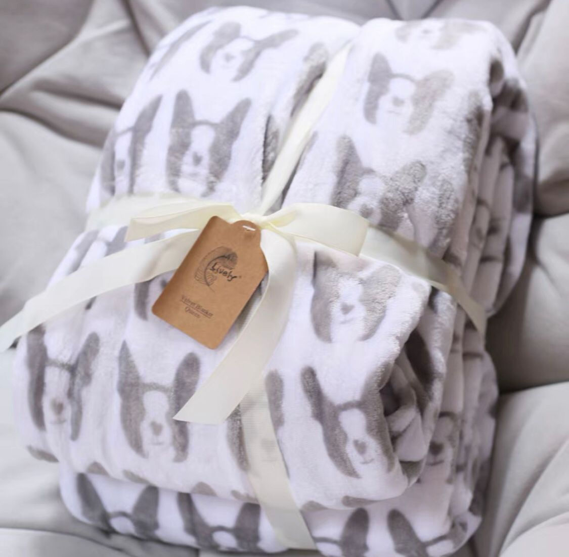 🇺🇸 法蘭絨毛毯 毛孩主題 (雙人版200x230cm)