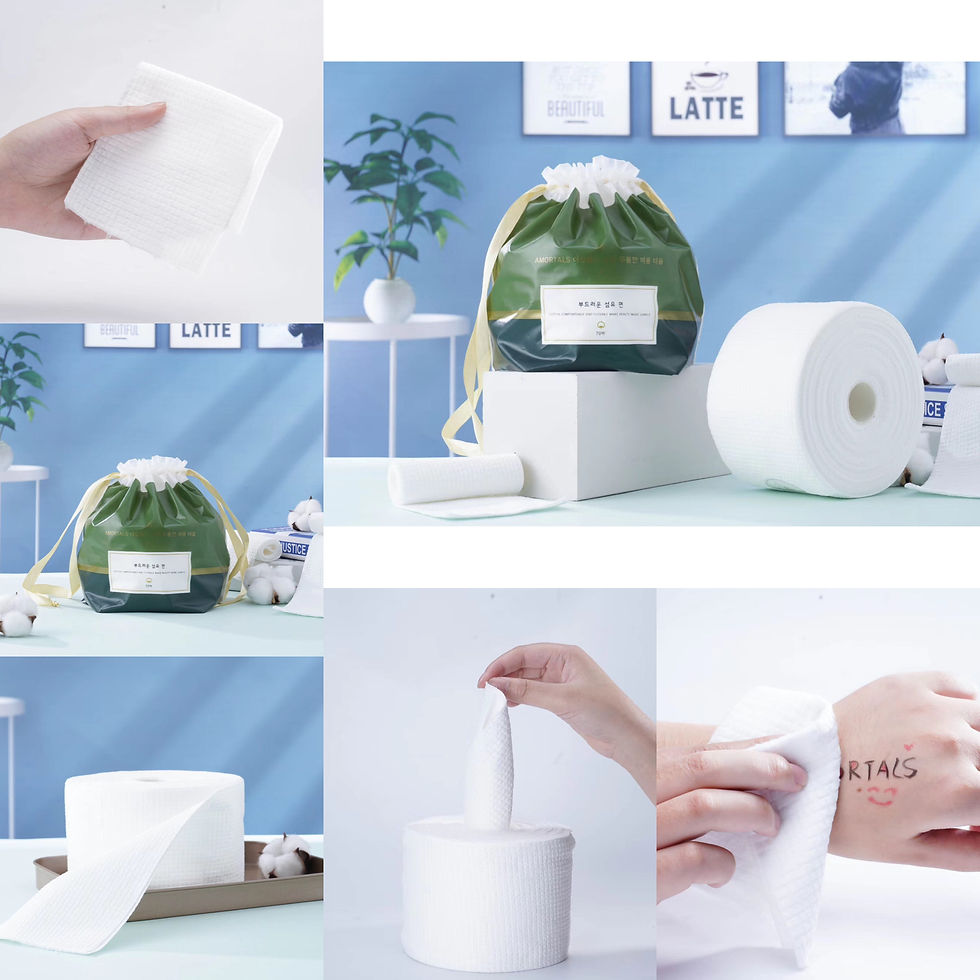 🇰🇷AMORTALS 即棄卷裝加厚化妝棉+洗臉巾 (1卷70片)