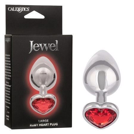 Jewel Large Ruby Heart Anal Plug – CalExotics
