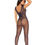 Thumbnail: Fishnet bodystocking with butterfly design and open crotch back