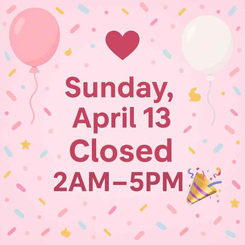 🎉 Temporary Hours: Sunday + Easter Monday Update