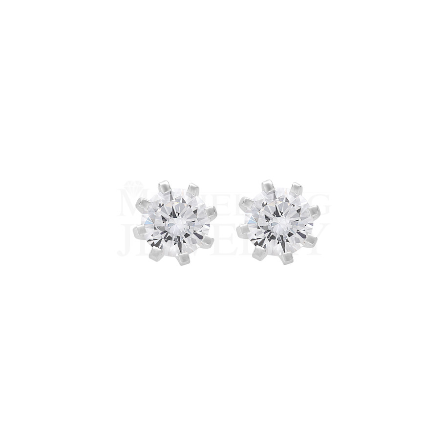 1.10 Ct Solitaire Diamond Earrings