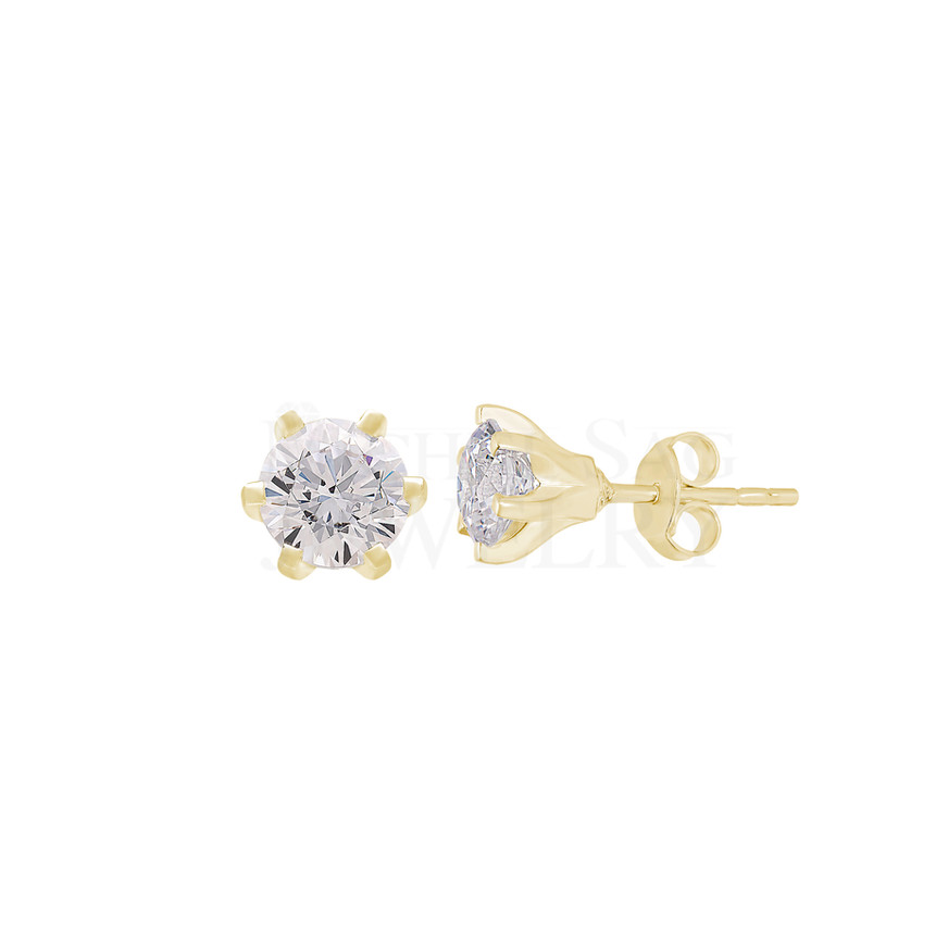 0.50 Ct Solitaire Diamond Earrings