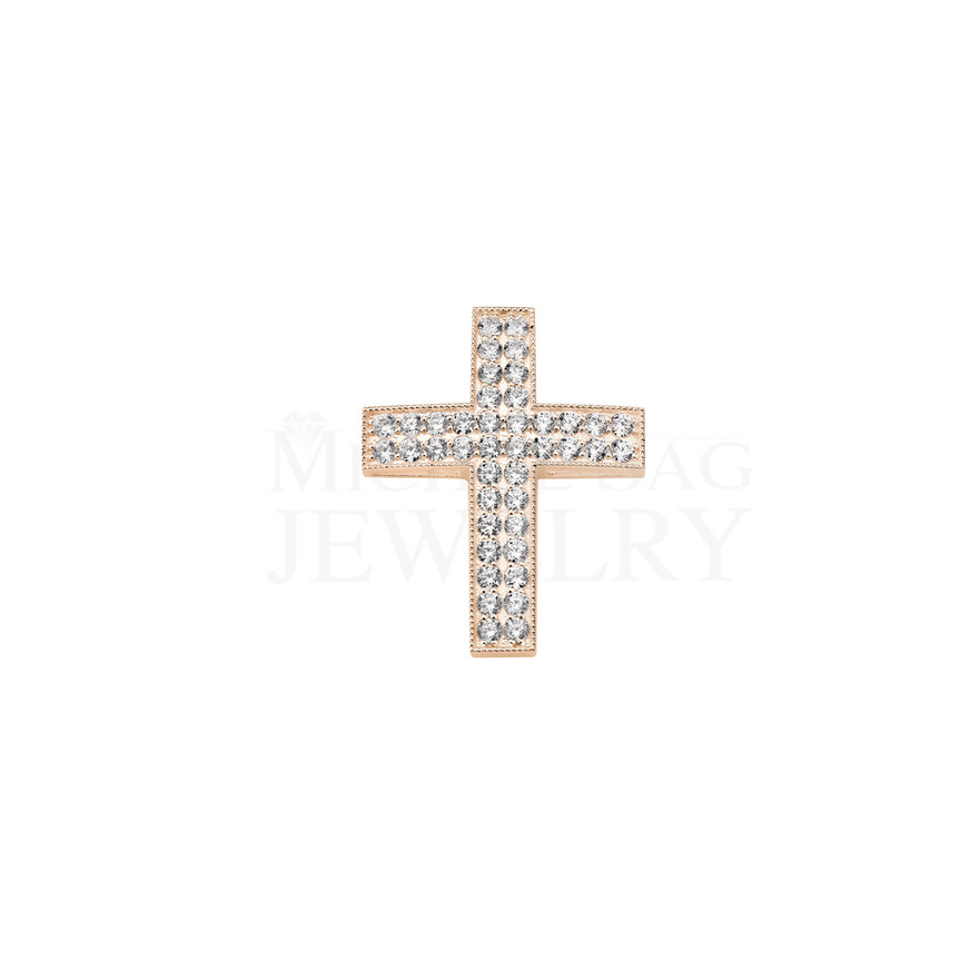 0.42 Ct Diamond Cross Pendant