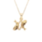 Gold Pisces Pendant Necklace
