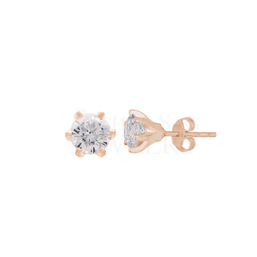 0.50 Ct Solitaire Diamond Earrings