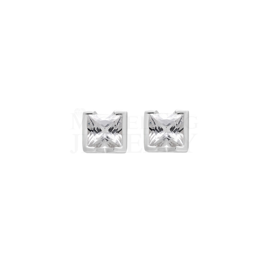 0.50 Ct Solitaire Princes Diamond Earrings
